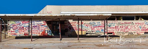 South end of East hall / last day of "Freak Porch"  Pano