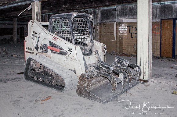 Bobcat of destruction upstairs
