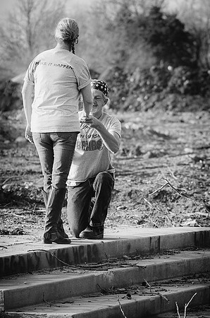 On one knee can only mean one thing