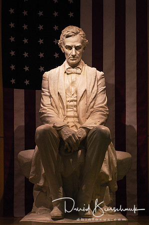 Abe and flag