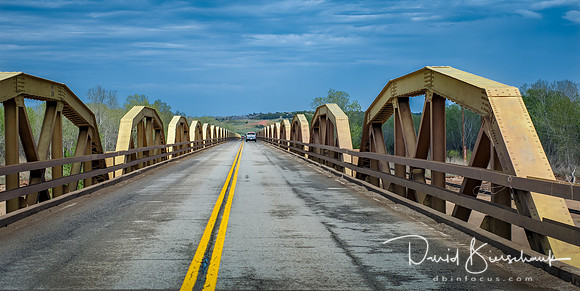Route 66 bridge near Hinton, Oklahoma