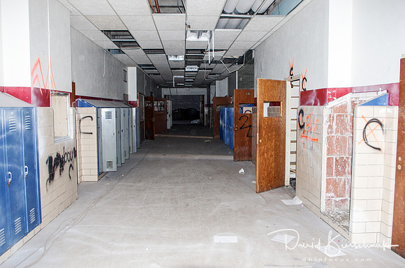 Downstairs North Hall looking South into foyer