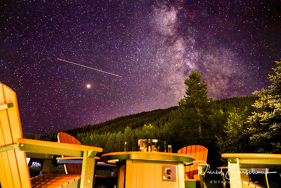 Perseid Meteor & Milky-way,  Copper Mountain Colorado