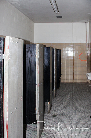 Downstairs in West hall - Girls restroom, oops wrong door, sorry.