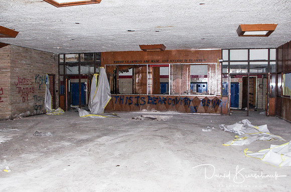 Foyer Trophy cases