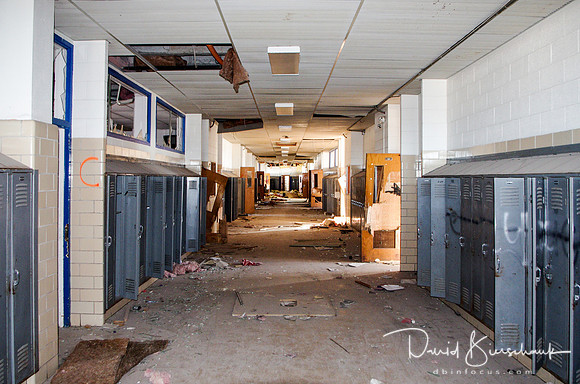 Upstairs West hall looking South