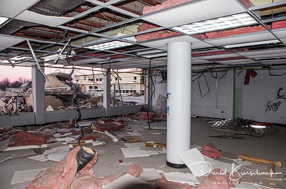 Looking at North Hall from Library