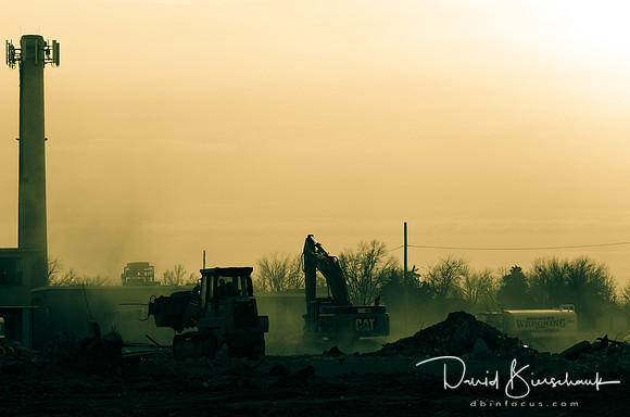 Dirt is flyin