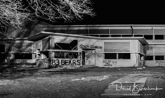 Front offices at night