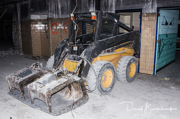 Upstairs - 2nd bobcat blocking door