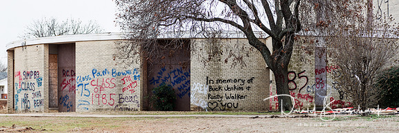 Three Photograph panorama or the band room