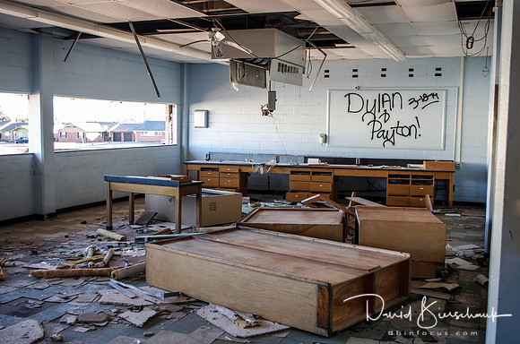 Upstairs classroom / South end for West hall.