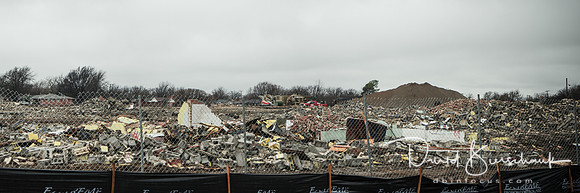 Pano of band room area looking west from street
