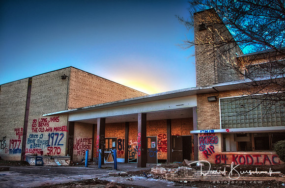 Sun setting on the Old John Marshall